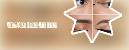 Huda beauty life liner double ended eyeliner liquid & pencil