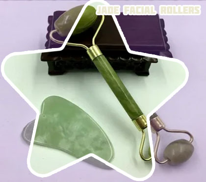 Natural jade face roller