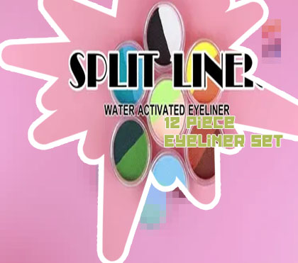 Water activated eyeliner